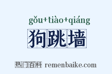 狗跳墙是什么意思的图片